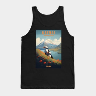 Katmai National Park Travel Poster Tank Top